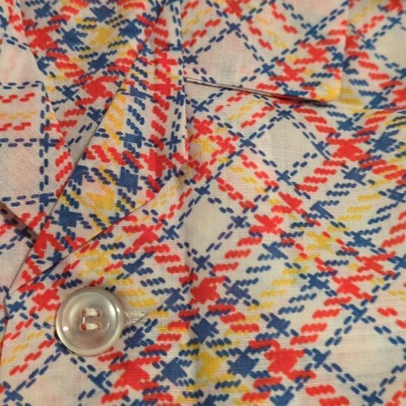‎Vintage 60s checkered pajama set - Picture 3 of 7